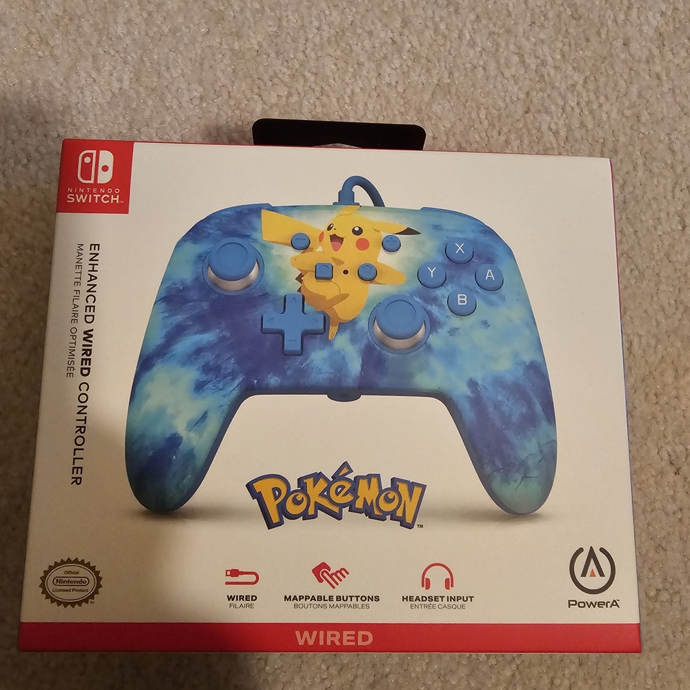 Pokémon Enhanced Wired Controller - Blue